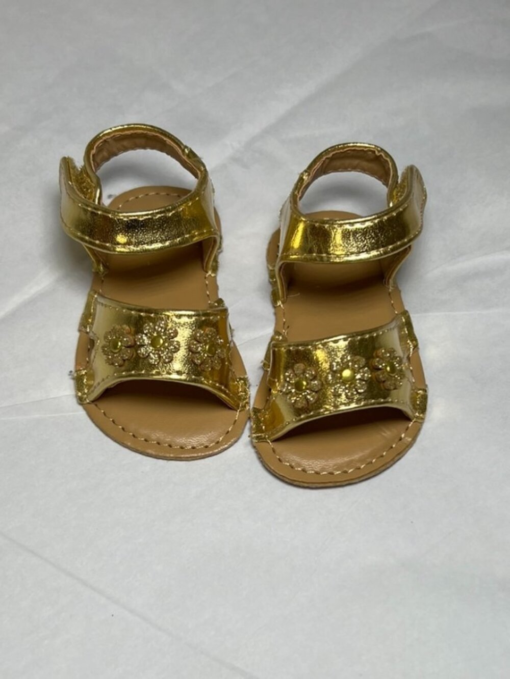 Baby Girl Soft-Sole Sandal Gold 3-6 Months